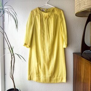 Sheer R&K Originals Sunshine Yellow Long Sleeved Tent Dress